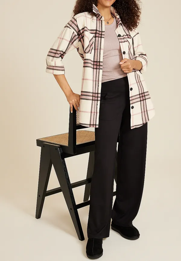 Plaid Fleece Shacket