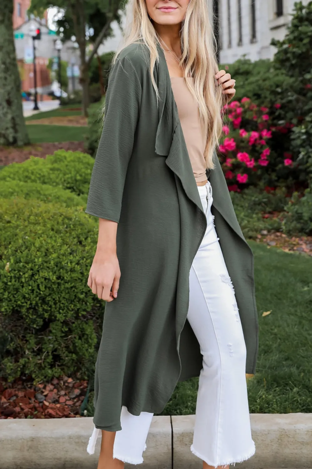 Adventuring Cutie Olive Kimono