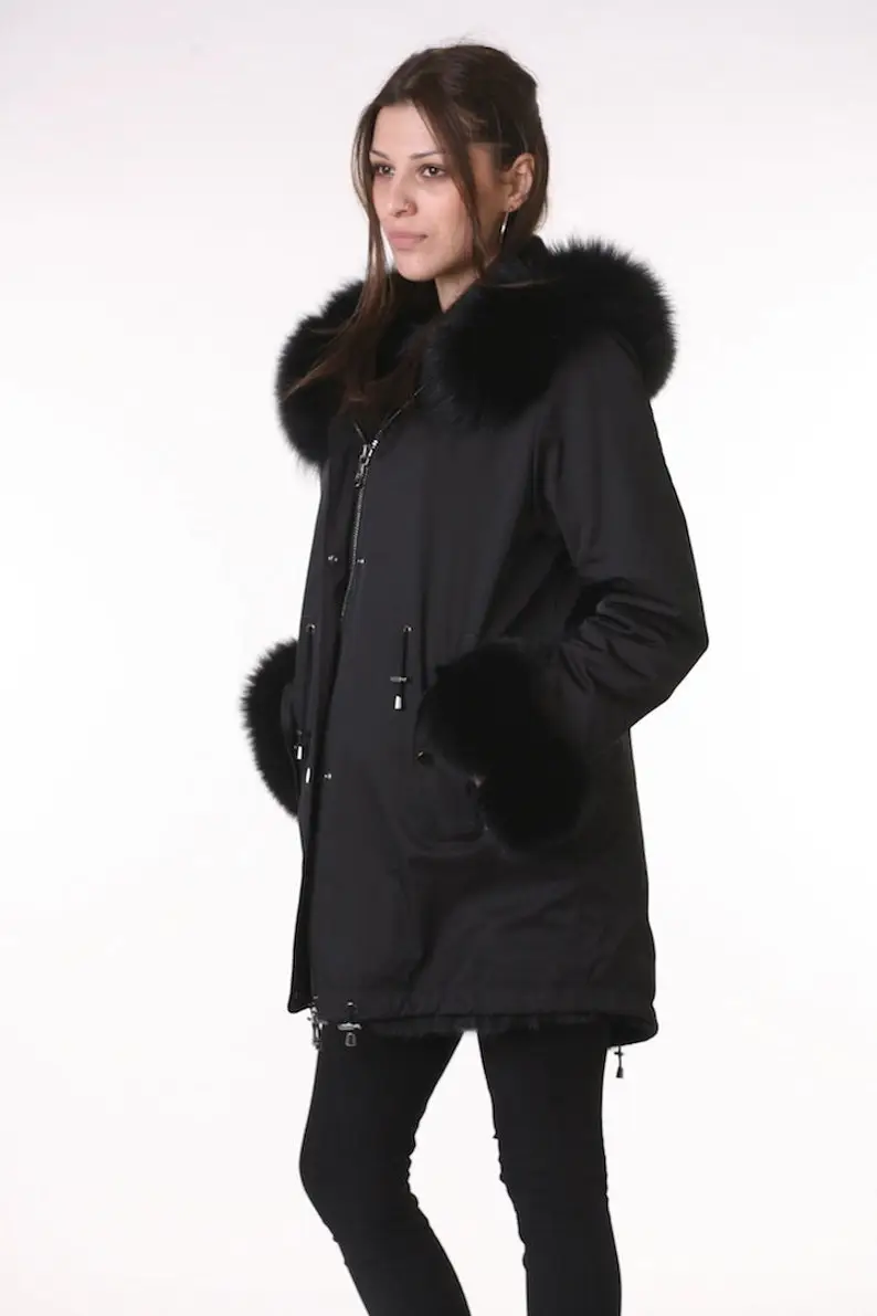 Fox Parka Fur Coat Women’s