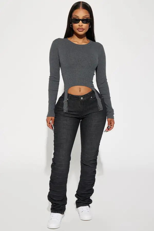 Don't Take It Personally Top - Charcoal