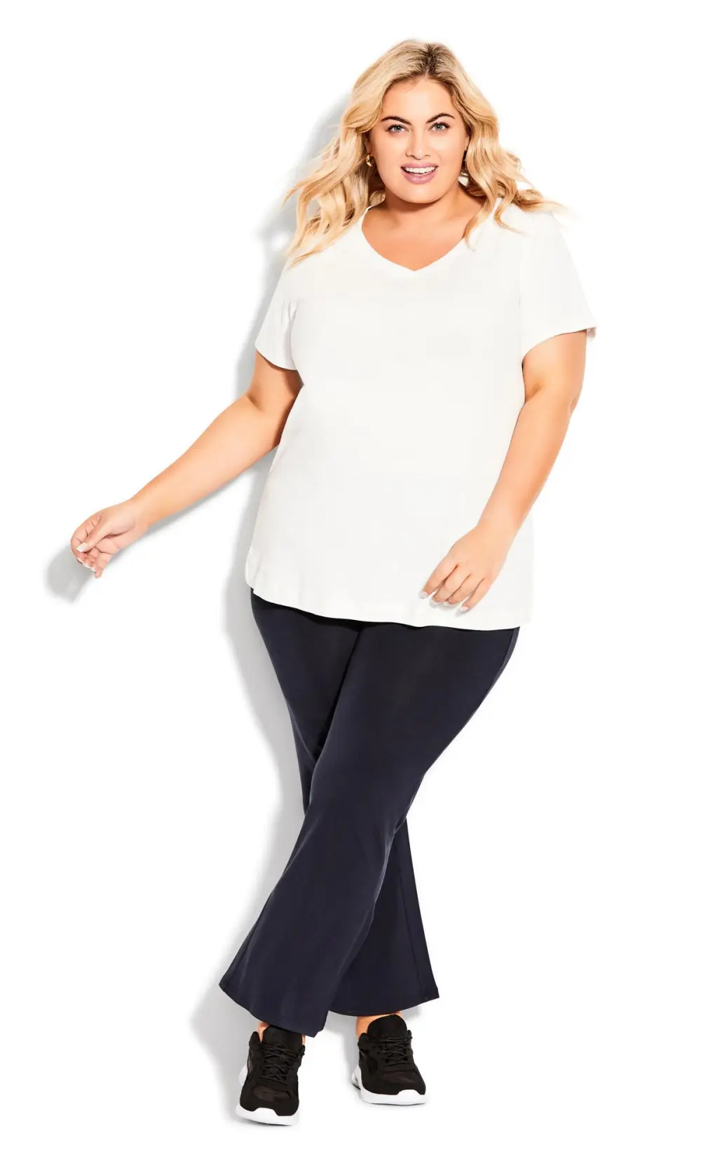 Evans Navy Bootcut Legging