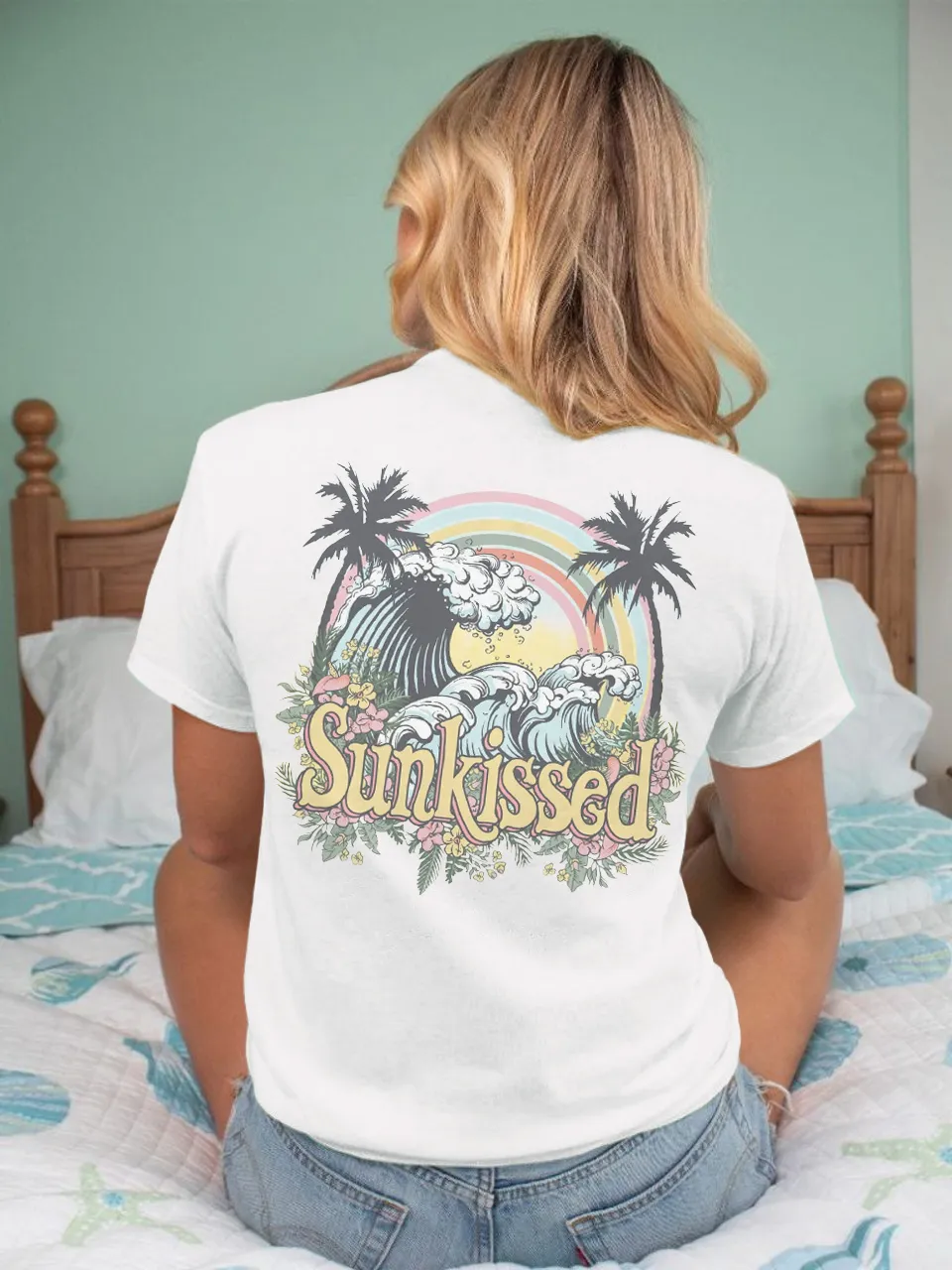 Sunkissed Beach - Back Printed Tee