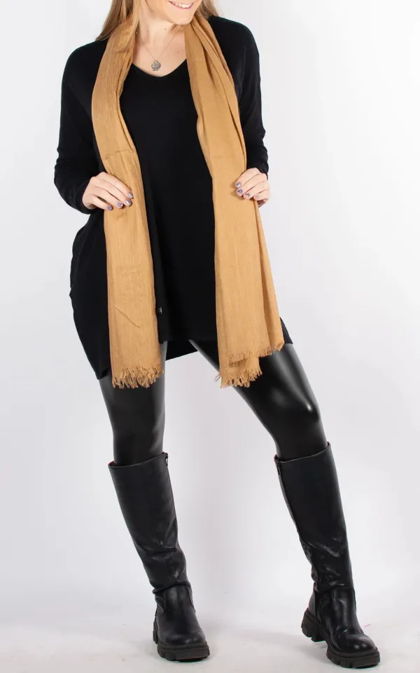 Solid Color Cotton Women's Scarf