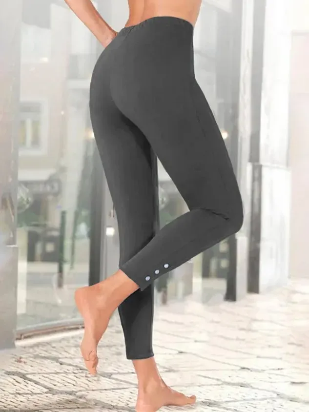 Plain Casual Leggings