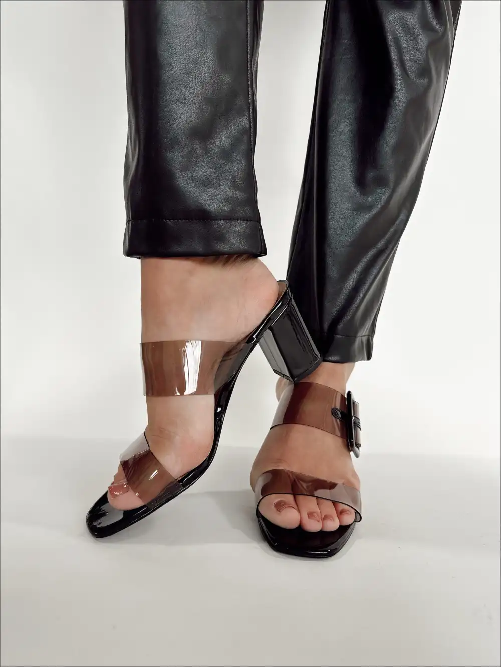 Sylvia Clear Block Heel