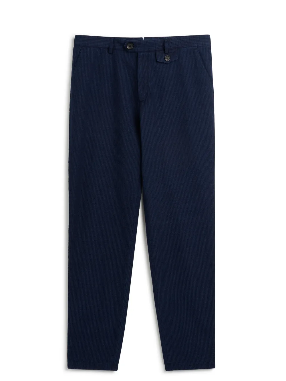 Indigo Cotton Casual Style Trousers