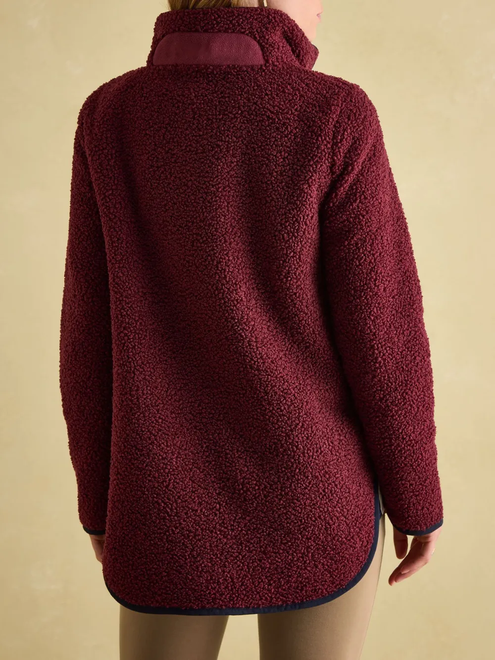 Regular Burgundy Quarter Zip Fleece