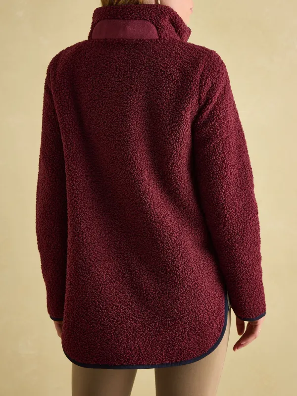 Regular Burgundy Quarter Zip Fleece
