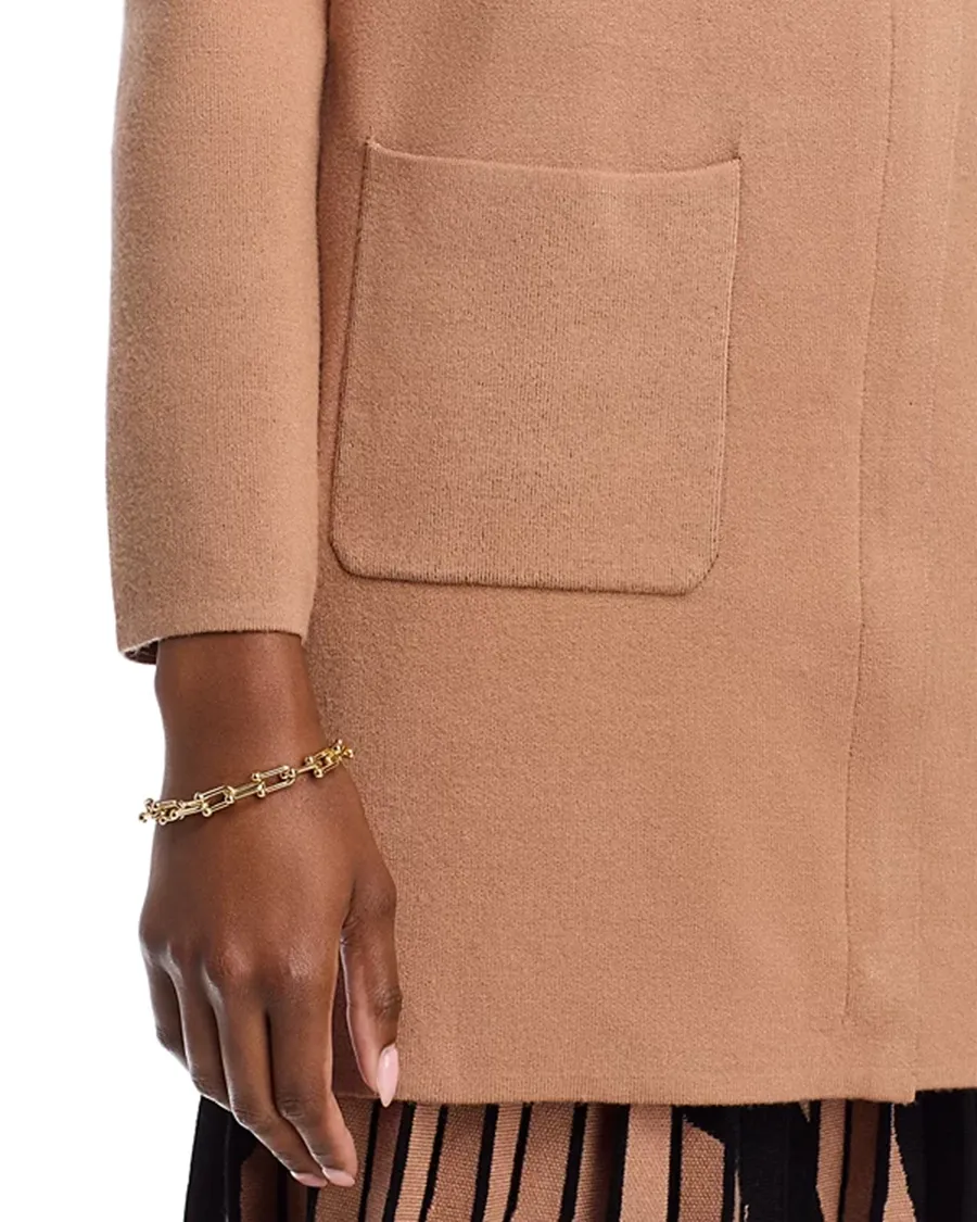 Long Sleeves Funnel Neck Coat