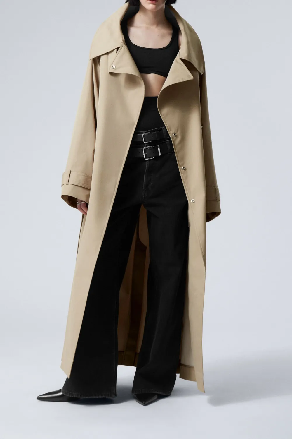 Oversized Button Up Coat