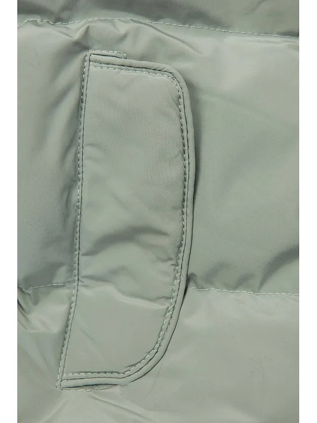 Women's Puffer Jacket Winter Windproof Jacket Winter Coat Comfortable Street Casual Daily Zipper Pocket Hoodie Casual Street Style Plain Regular Fit Outerwear Long Sleeve Winter Fall Green