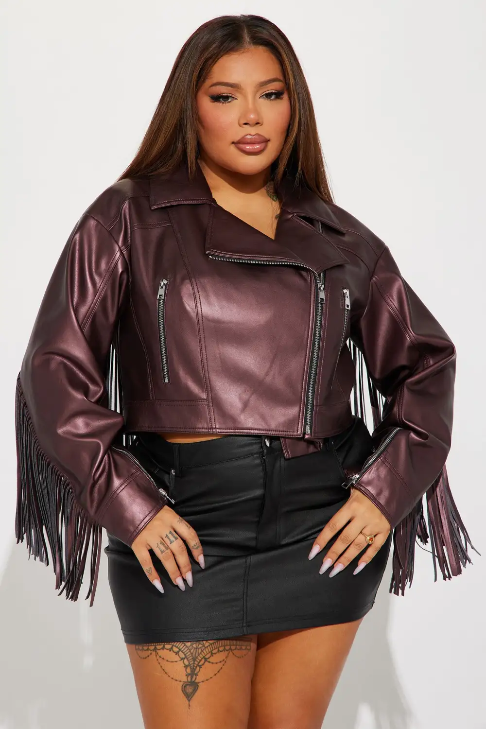 Swing My Way Jacket - Plum