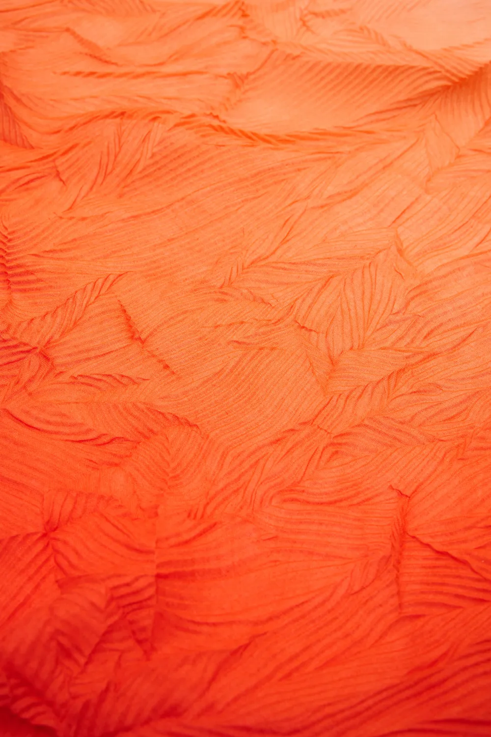 Foulard rectangular plisado degradado