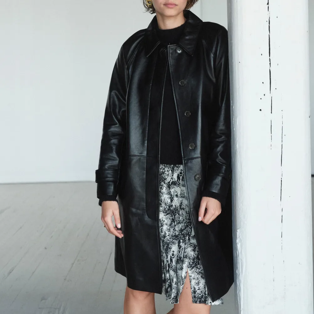 Collection Trench Coat in Leather