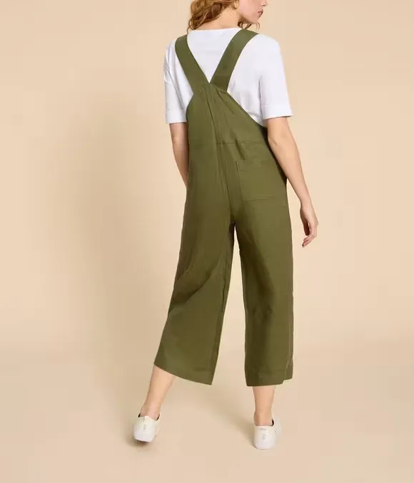 Crop Linen Dungaree