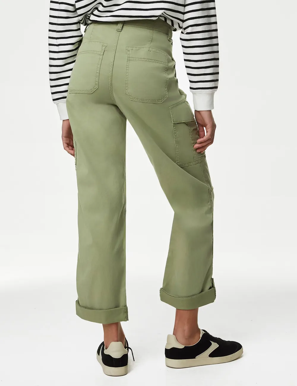Tea Dyed Cropped Trousers