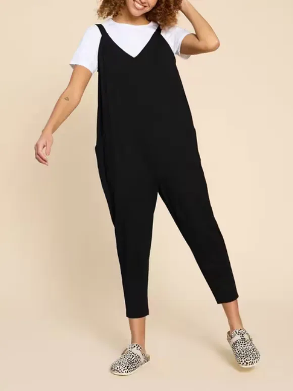 V-Neck Jersey Jumpsuit