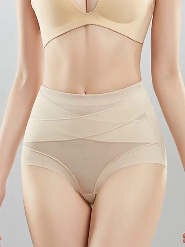 Corset Women's Control Panties Thigh Slimmers Shapewears Office Running Gym Yoga Black Beige Sport Sexy Breathable Lace Up Tummy Control Push Up Basic Pure Color All Seasons