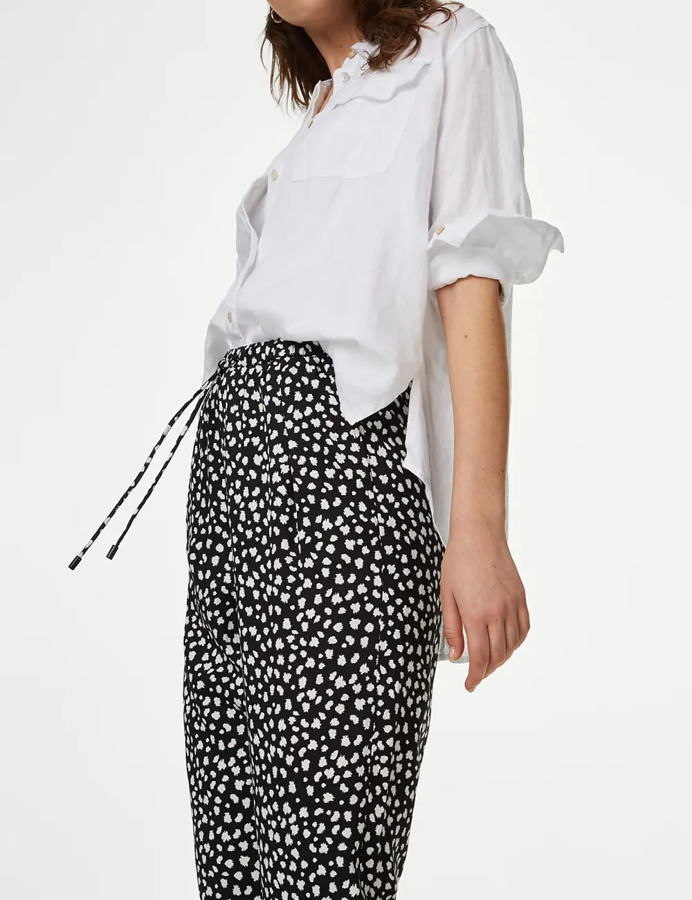 Womens Casual Tapered Trousers