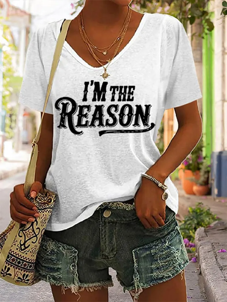 Women'S I'M The Problem V-Neck T-Shirt
