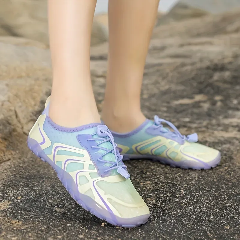 Women's Quick Drying Water Socks, Anti-slip & Anti-cut Creek Shoes, Outdoor Lightweight Soft Sole Sports Shoes For Swimming Surfing Diving Fishing