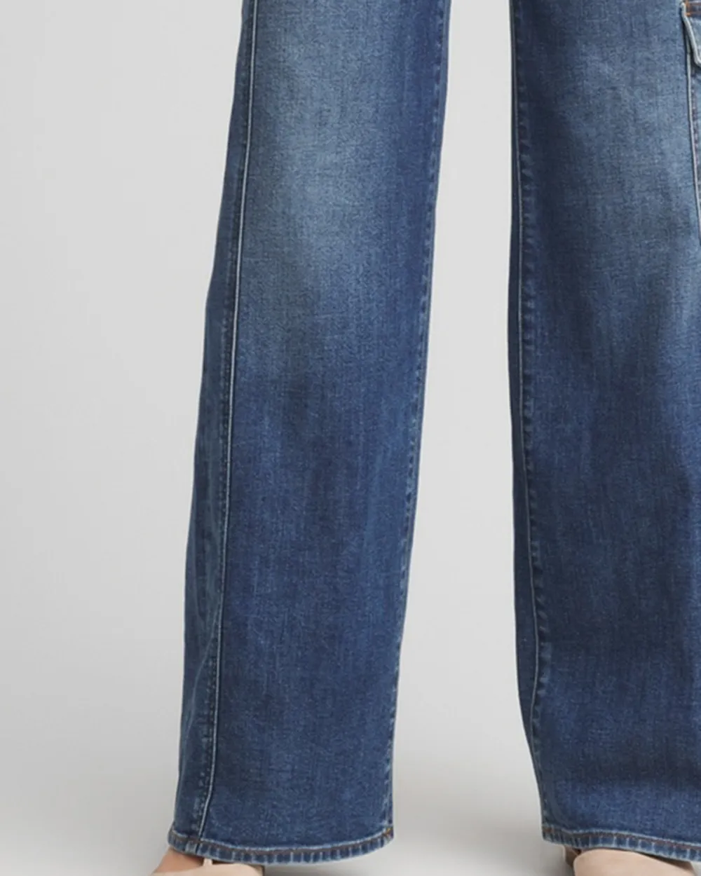Dark Blue Cargo Denim Jeans