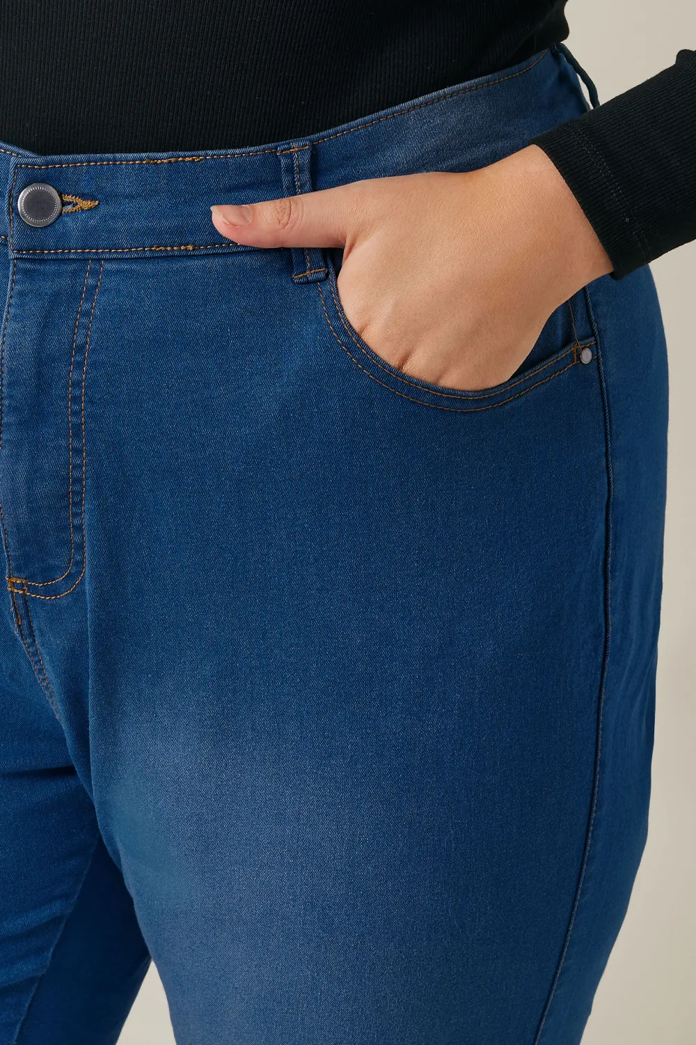 EVANS Curve Fit Blue Mid Wash Skinny Jeans