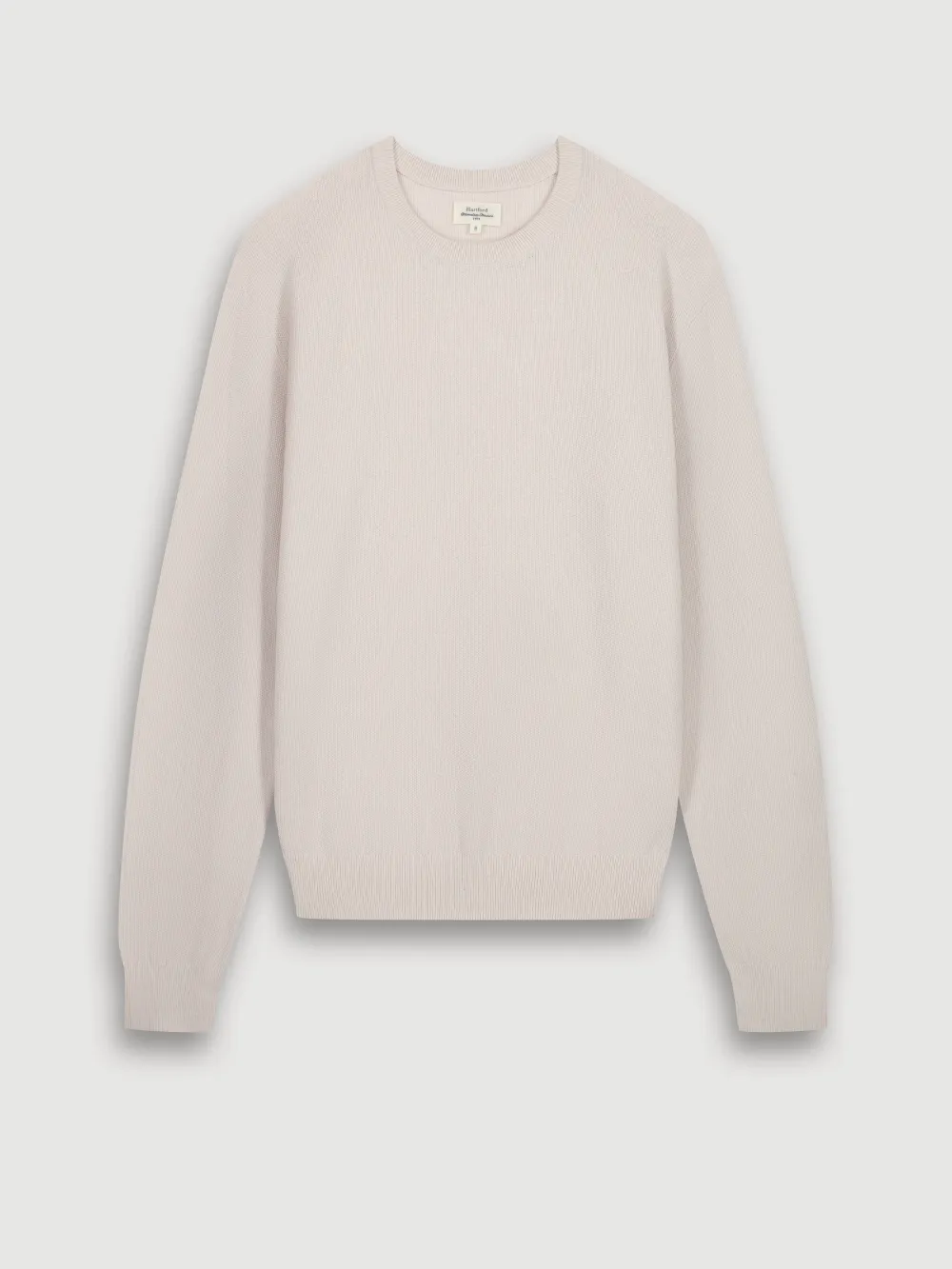 Men's Cement Cotton Crew Neck Sweater