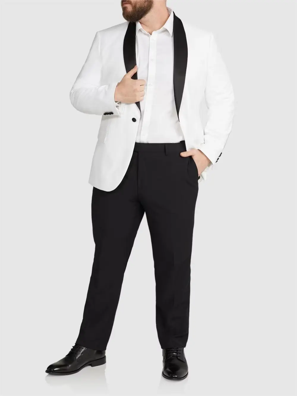 IVORY TUXEDO SUIT JACKET