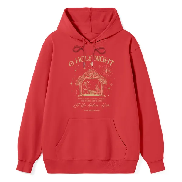 O Holy Night Let Us Adore Him Classic Christian Hoodie