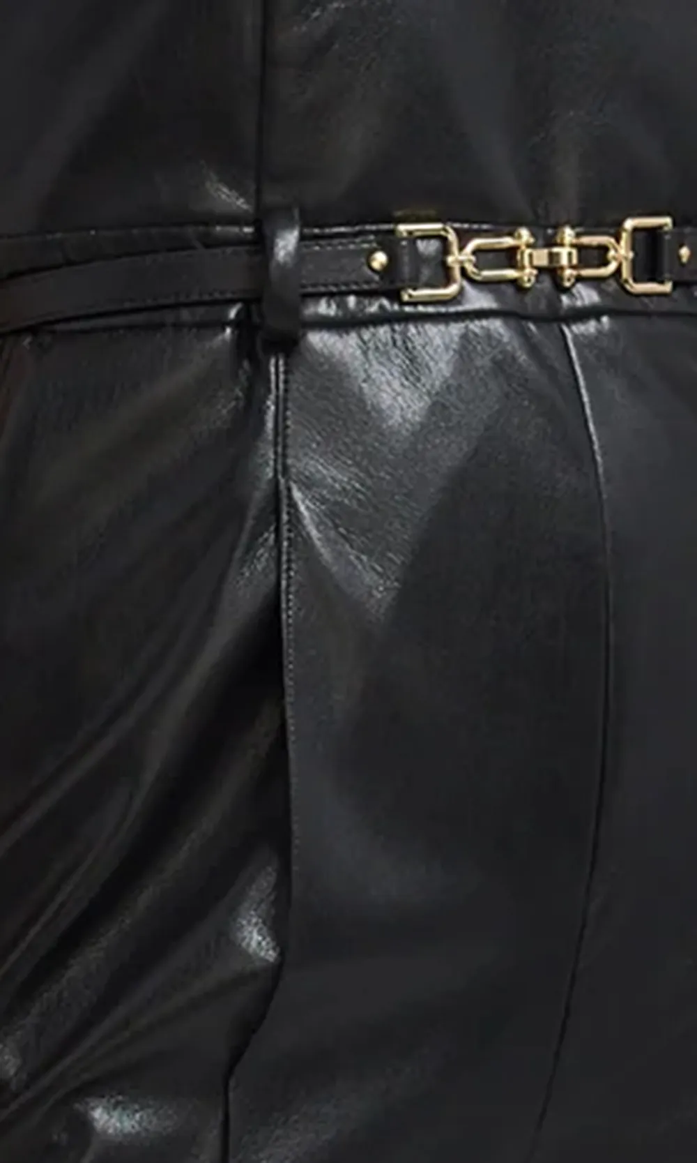 Leather Tube Jumpsuit