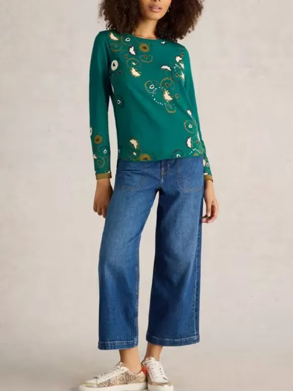 Crew Neck Art Graphic T-Shirt