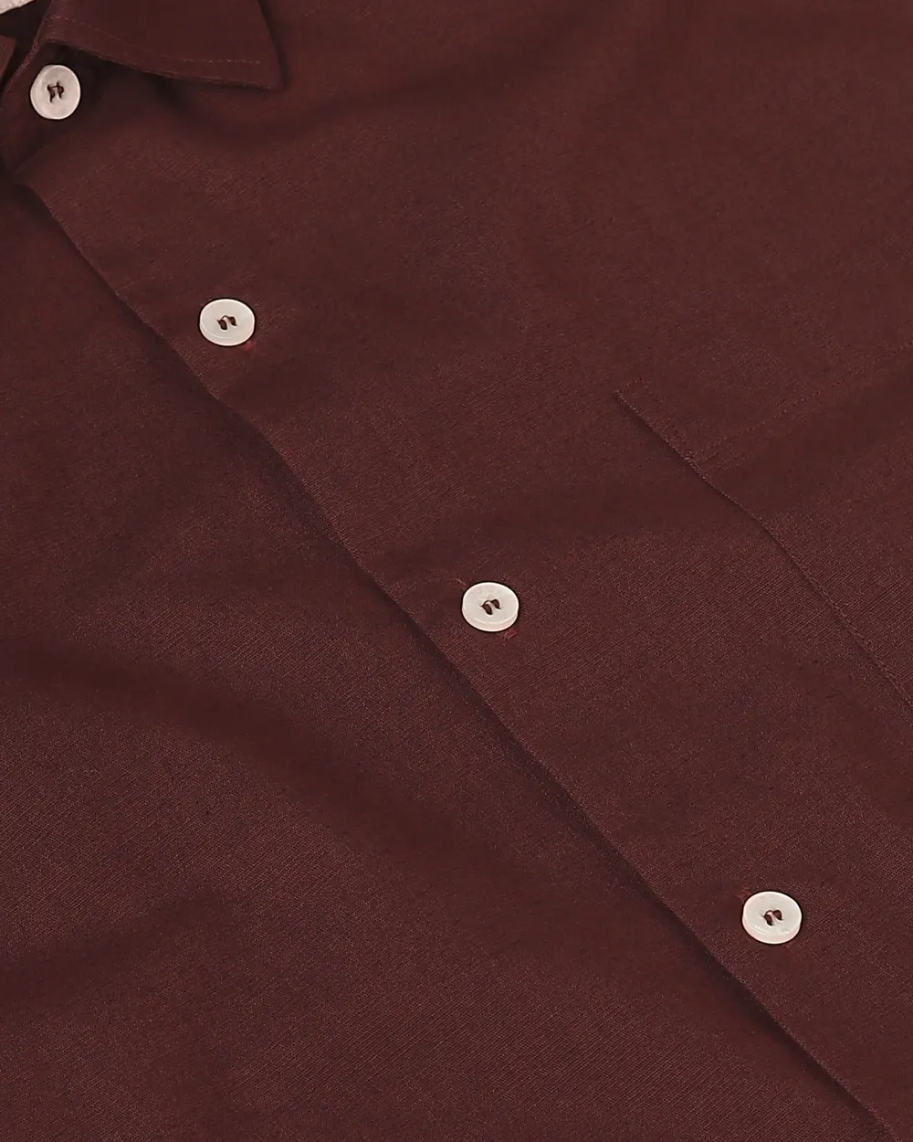 Simple And Soft Slim-Fit Breathable Maroon Shirt