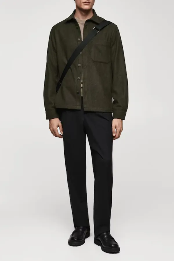 Regular-Fit Overshirt With Pocket
