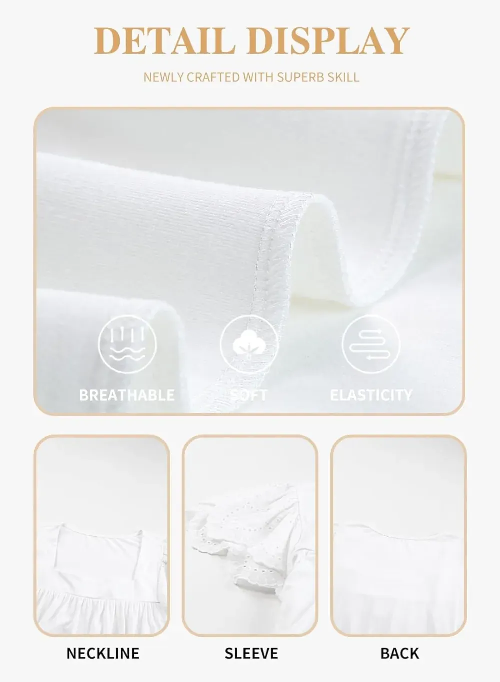 Eytino Womens Plus Size Tops Ruffle Short Sleeve Square Neck Summer Loose Casual Tee Shirts(1X-5X)