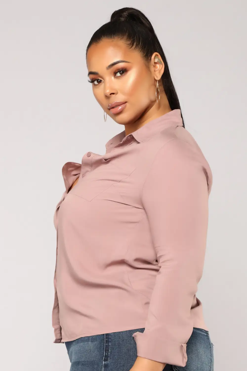 You Better Work Shirt - Mauve