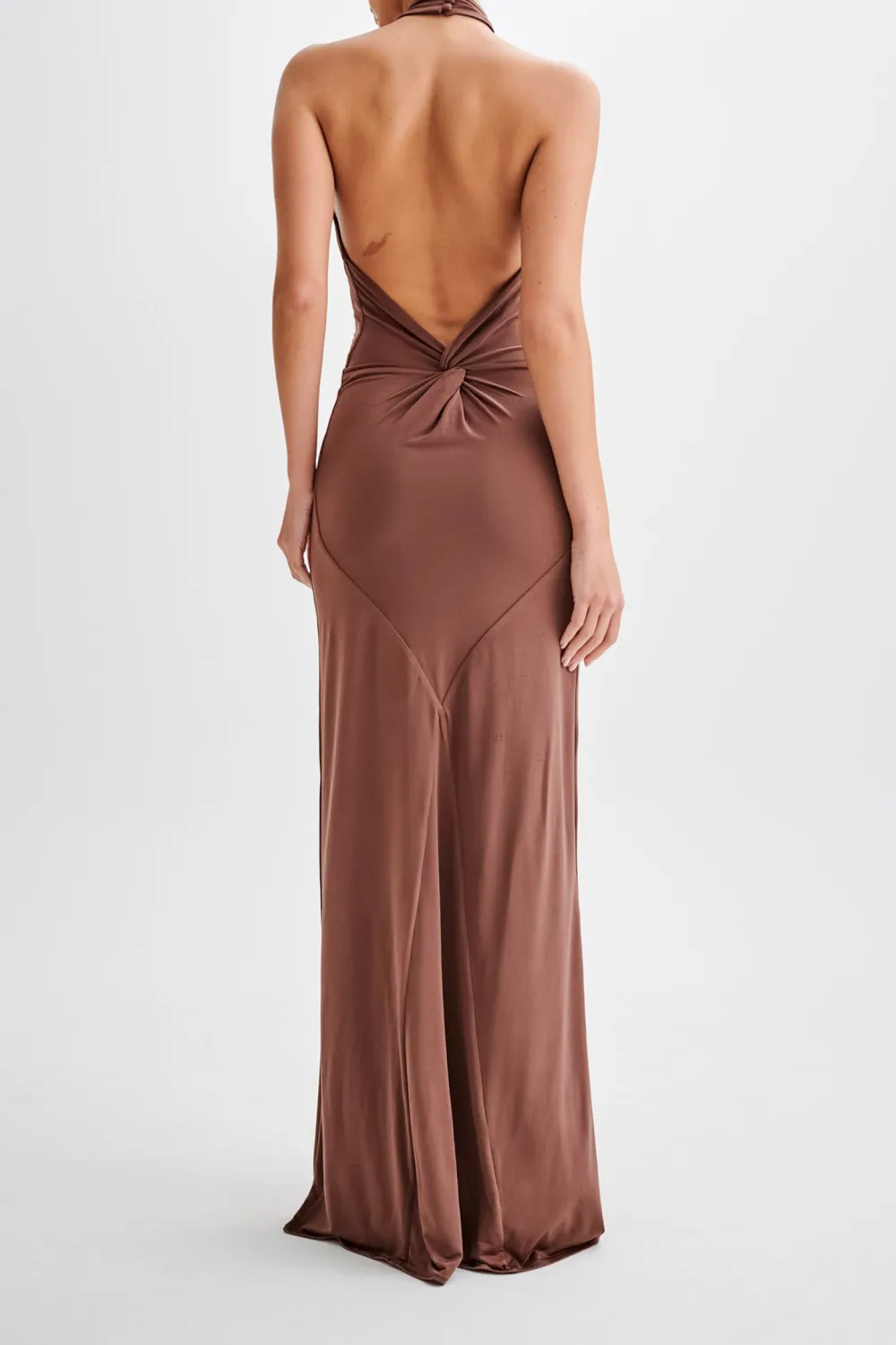 Slinky Halter Maxi Dress