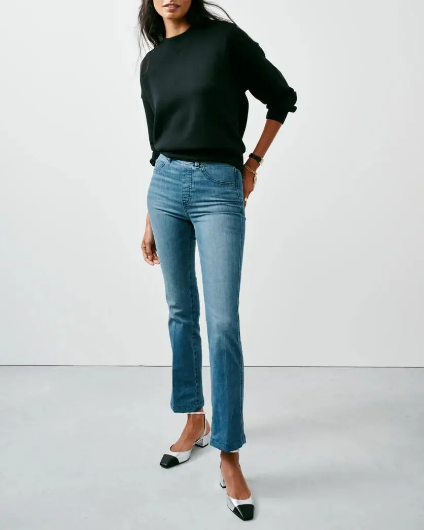 Vintage Indigo Kick Flare Jeans