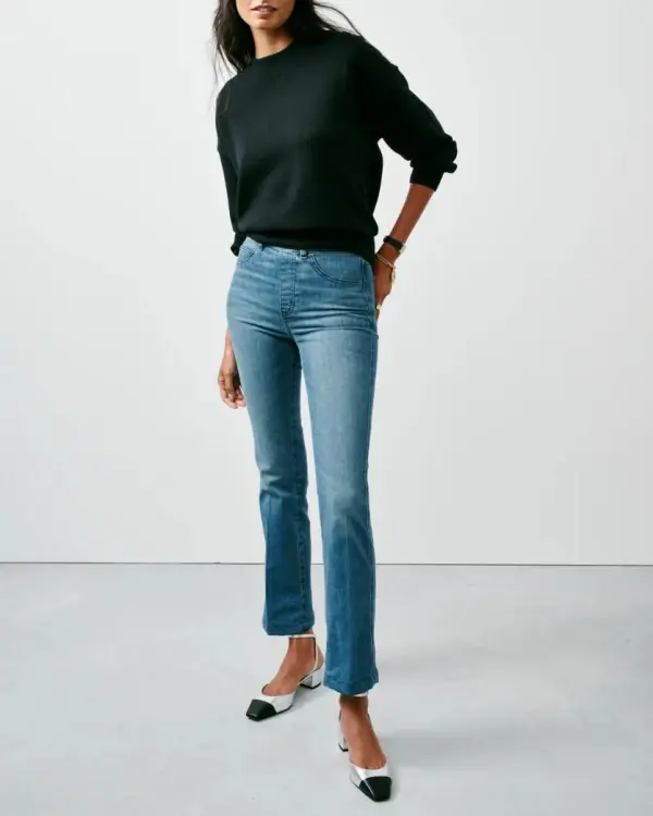 Vintage Indigo Kick Flare Jeans