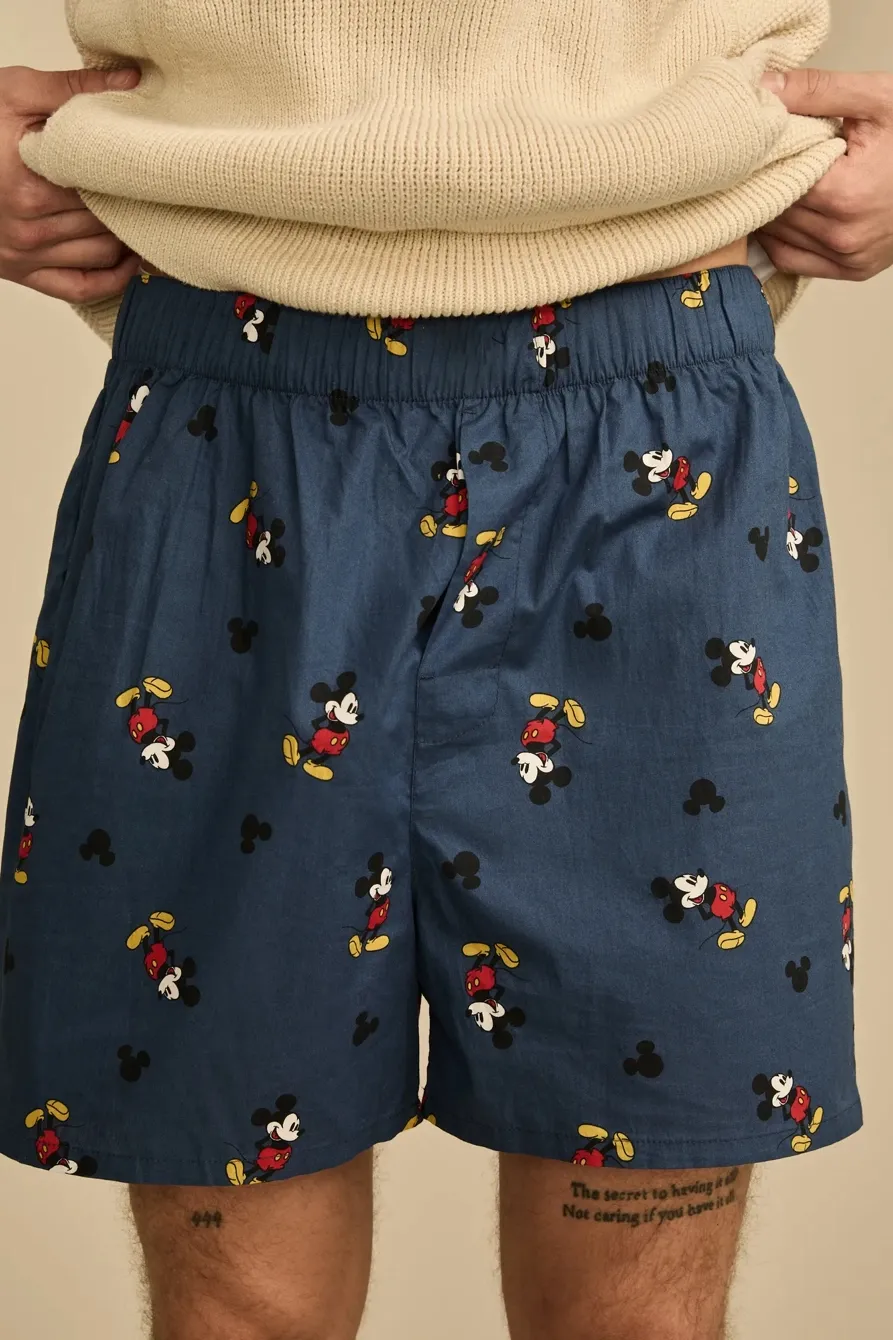 Elastic Waist Mickey Friends Printed Short