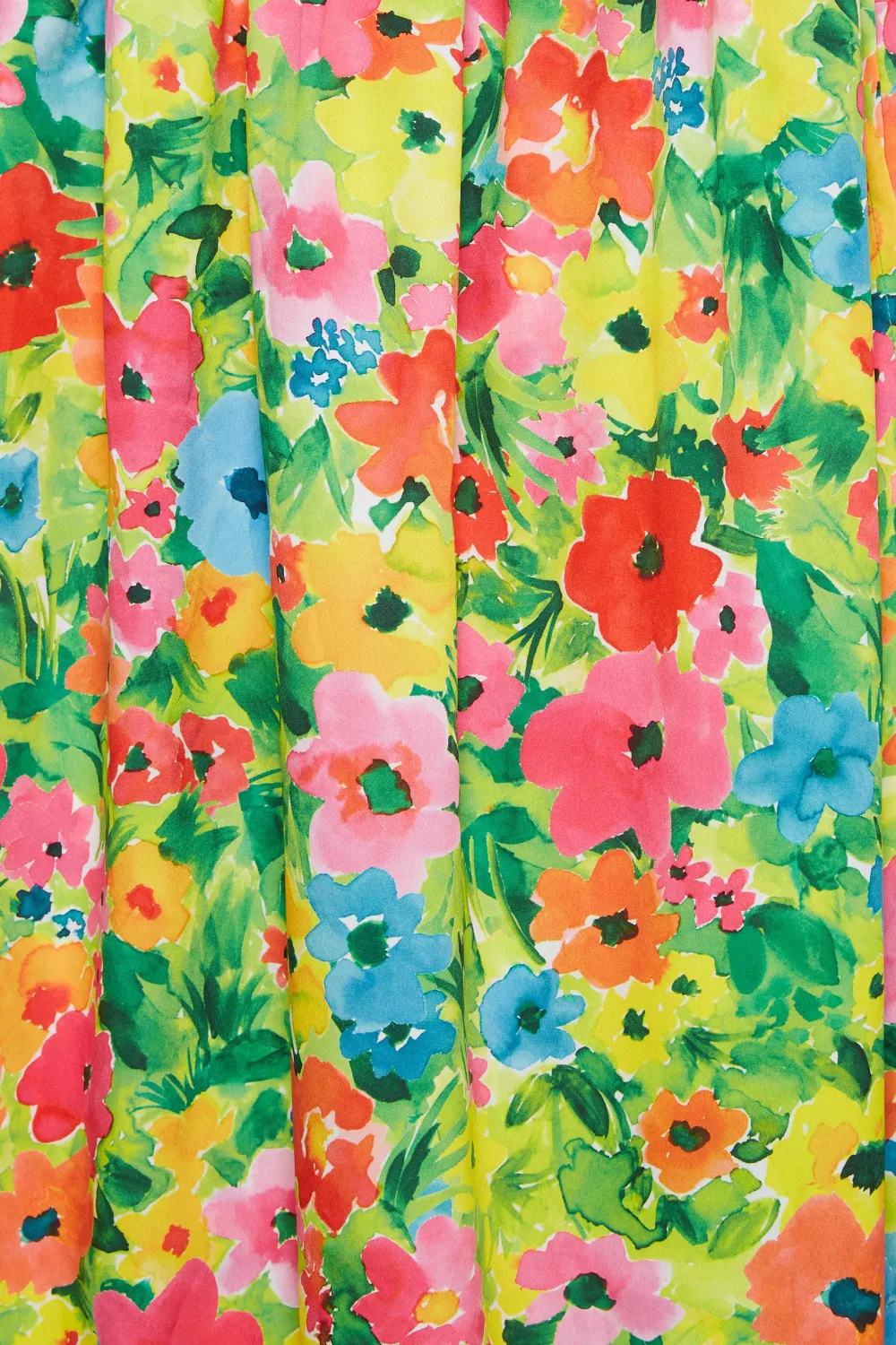 YOURS Curve Green Floral Midaxi Dress