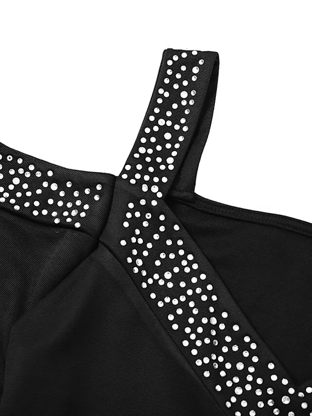 Women‘s Party Dress Black Dress Formal Dress Formal Evening Party Graduation Long Dress Maxi Dress Fashion Party V Neck Short Sleeve Patchwork Split 2023 Black Pure Color S M L XL 2XL