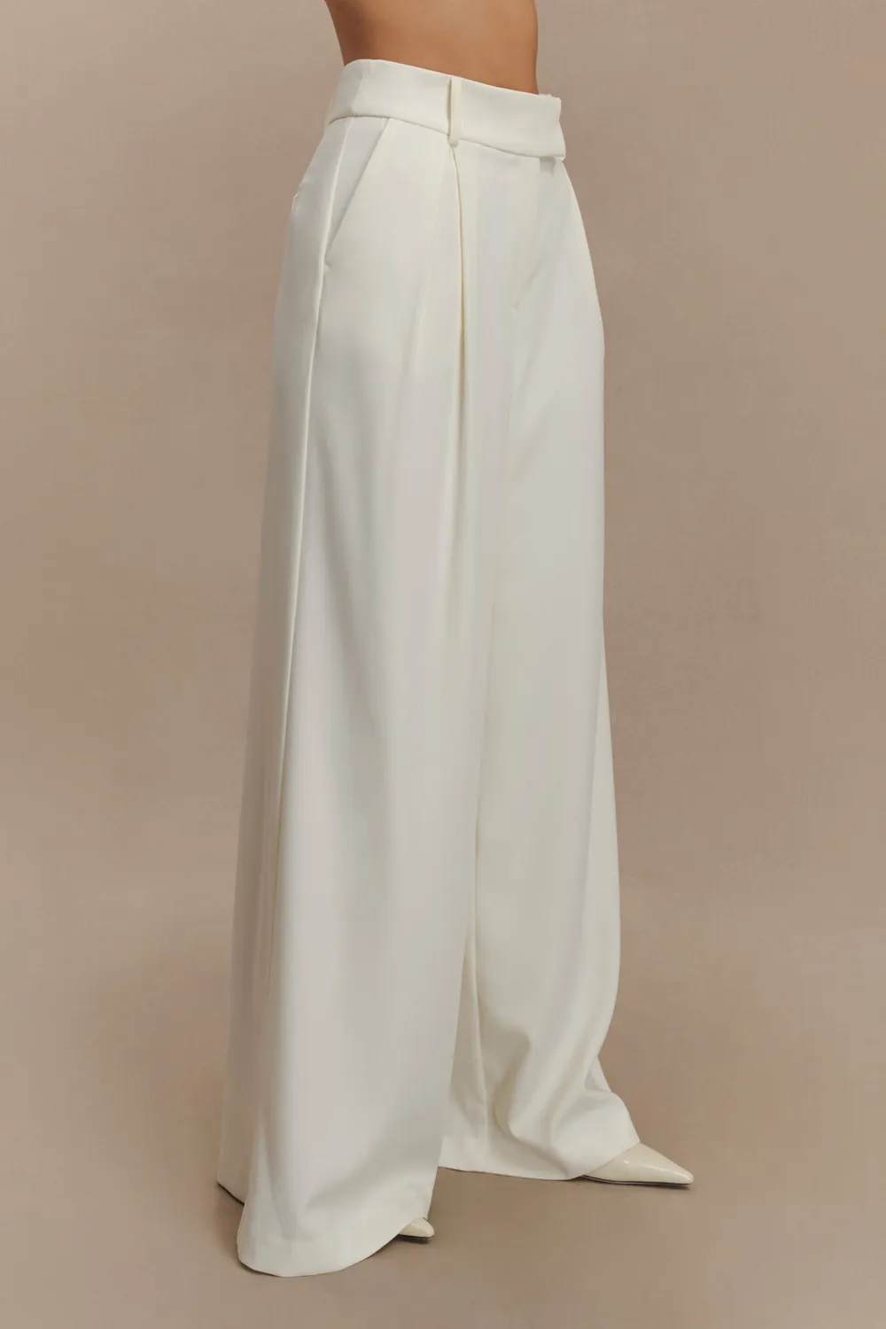 Pleated Wide Leg Pants