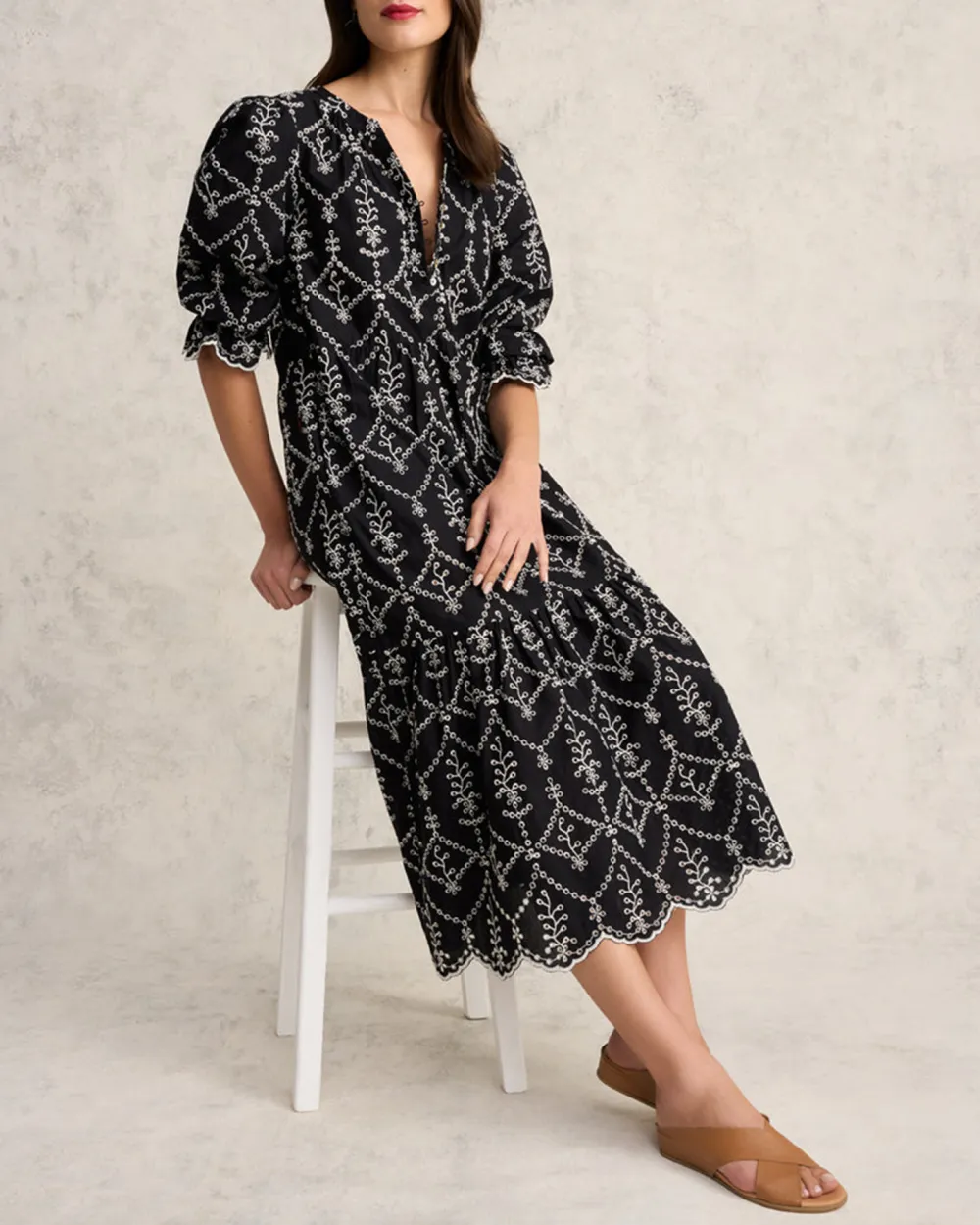 Cotton Broderie Dress