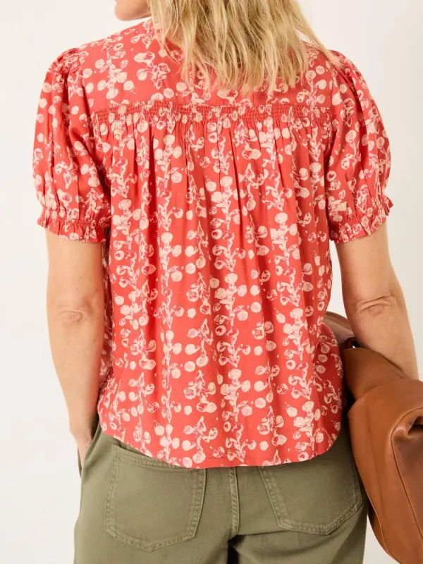Burnt Orange Jade Blouse