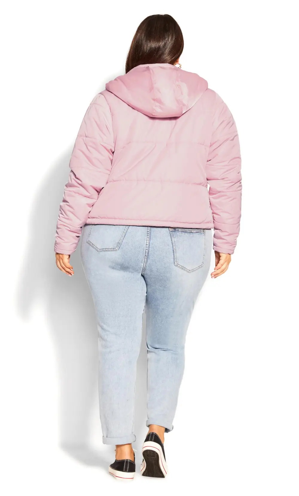 Evans Pink Puffer Coat