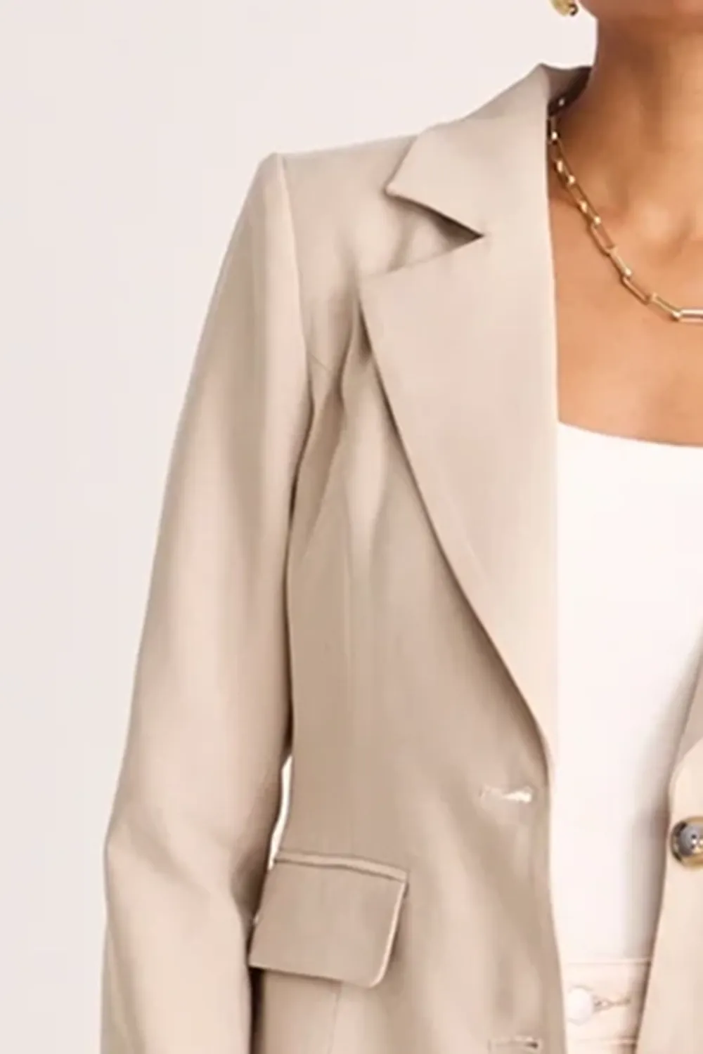 Pumice Soft Touch Cinched Waist Blazer
