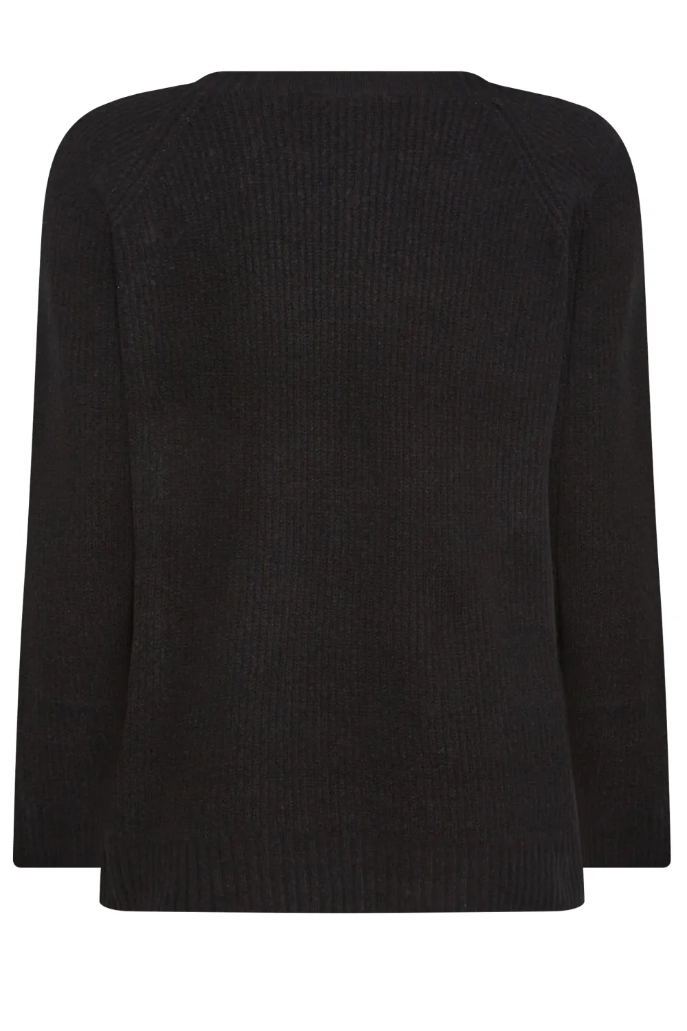 YOURS Curve Black Button Detail Knitted Jumper