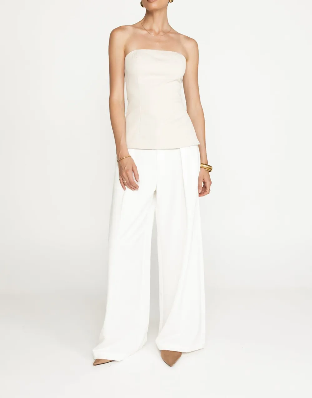 Designer Side Slit Off-Shoulder Top