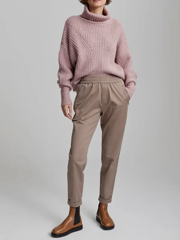 High-Rise Paperbag Tapered Pant